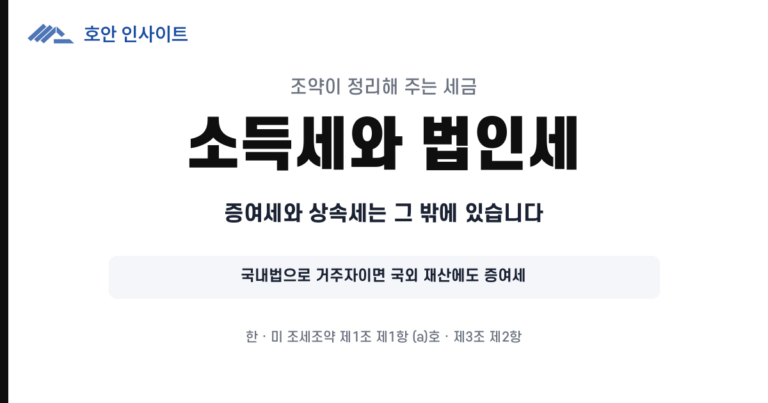 이중거주자의 거주지국 판정 순서와 조세조약의 적용 범위